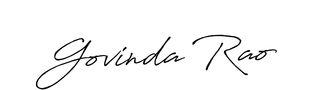 Antro_Vectra_Bolder is a professional signature style that is perfect for those who want to add a touch of class to their signature. It is also a great choice for those who want to make their signature more unique. Get Govinda Rao name to fancy signature for free. Govinda Rao signature style 7 images and pictures png