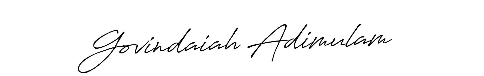 Make a beautiful signature design for name Govindaiah Adimulam. Use this online signature maker to create a handwritten signature for free. Govindaiah Adimulam signature style 7 images and pictures png