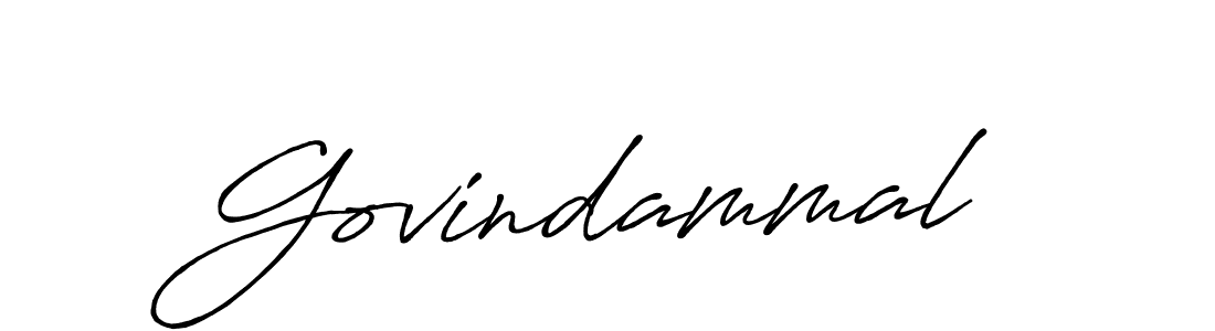 Create a beautiful signature design for name Govindammal. With this signature (Antro_Vectra_Bolder) fonts, you can make a handwritten signature for free. Govindammal signature style 7 images and pictures png