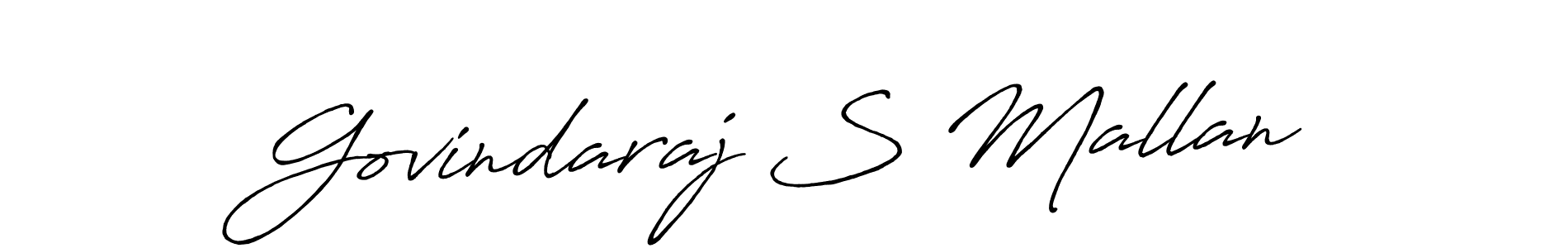 Also we have Govindaraj S Mallan name is the best signature style. Create professional handwritten signature collection using Antro_Vectra_Bolder autograph style. Govindaraj S Mallan signature style 7 images and pictures png