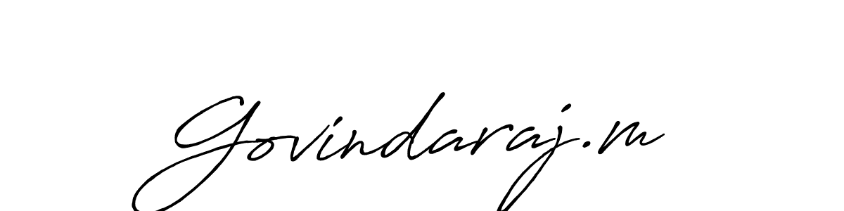 Antro_Vectra_Bolder is a professional signature style that is perfect for those who want to add a touch of class to their signature. It is also a great choice for those who want to make their signature more unique. Get Govindaraj.m name to fancy signature for free. Govindaraj.m signature style 7 images and pictures png