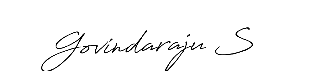 The best way (Antro_Vectra_Bolder) to make a short signature is to pick only two or three words in your name. The name Govindaraju S include a total of six letters. For converting this name. Govindaraju S signature style 7 images and pictures png