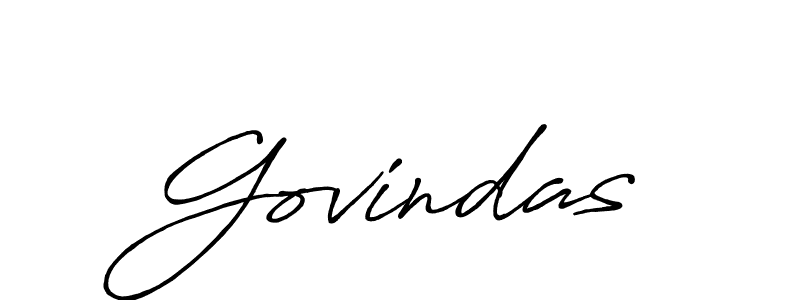 Also You can easily find your signature by using the search form. We will create Govindas name handwritten signature images for you free of cost using Antro_Vectra_Bolder sign style. Govindas signature style 7 images and pictures png