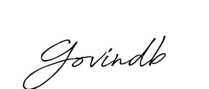 How to make Govindb signature? Antro_Vectra_Bolder is a professional autograph style. Create handwritten signature for Govindb name. Govindb signature style 7 images and pictures png