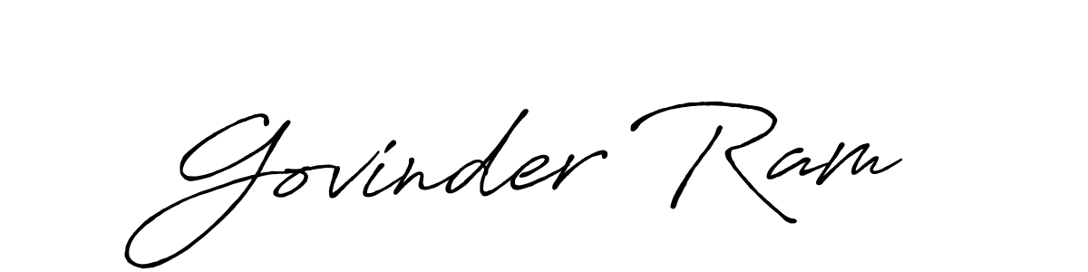 Also You can easily find your signature by using the search form. We will create Govinder Ram name handwritten signature images for you free of cost using Antro_Vectra_Bolder sign style. Govinder Ram signature style 7 images and pictures png