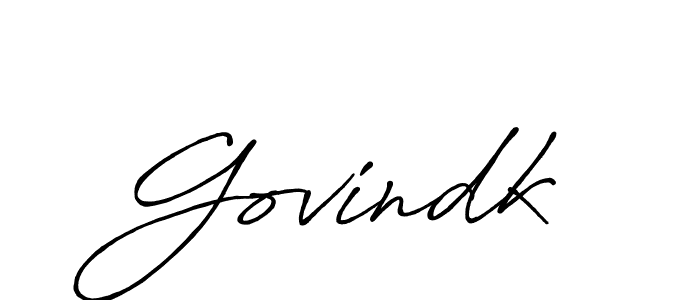 It looks lik you need a new signature style for name Govindk. Design unique handwritten (Antro_Vectra_Bolder) signature with our free signature maker in just a few clicks. Govindk signature style 7 images and pictures png