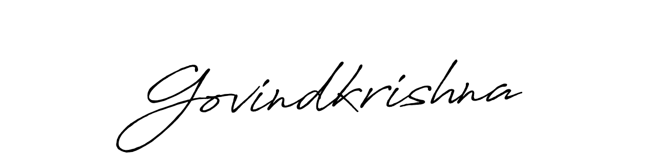 It looks lik you need a new signature style for name Govindkrishna. Design unique handwritten (Antro_Vectra_Bolder) signature with our free signature maker in just a few clicks. Govindkrishna signature style 7 images and pictures png