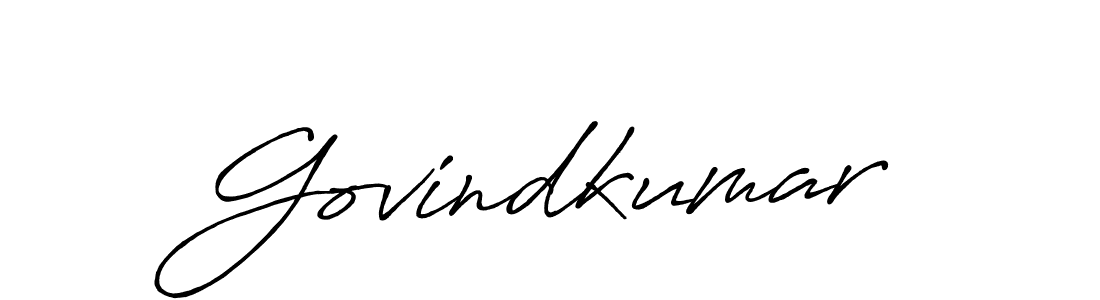 Also we have Govindkumar name is the best signature style. Create professional handwritten signature collection using Antro_Vectra_Bolder autograph style. Govindkumar signature style 7 images and pictures png