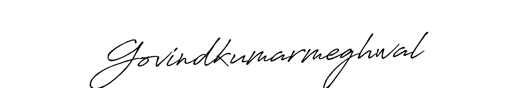 Create a beautiful signature design for name Govindkumarmeghwal. With this signature (Antro_Vectra_Bolder) fonts, you can make a handwritten signature for free. Govindkumarmeghwal signature style 7 images and pictures png