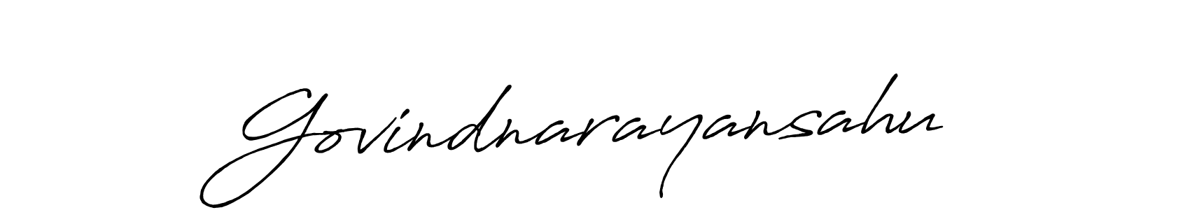 Make a beautiful signature design for name Govindnarayansahu. Use this online signature maker to create a handwritten signature for free. Govindnarayansahu signature style 7 images and pictures png