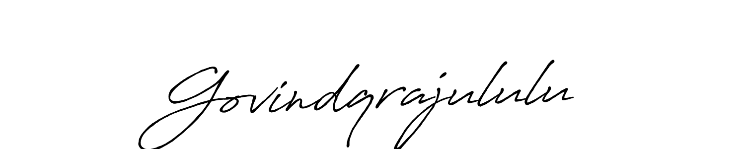 Govindqrajululu stylish signature style. Best Handwritten Sign (Antro_Vectra_Bolder) for my name. Handwritten Signature Collection Ideas for my name Govindqrajululu. Govindqrajululu signature style 7 images and pictures png