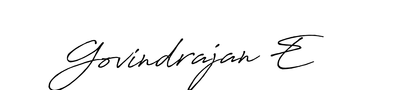 You can use this online signature creator to create a handwritten signature for the name Govindrajan E. This is the best online autograph maker. Govindrajan E signature style 7 images and pictures png