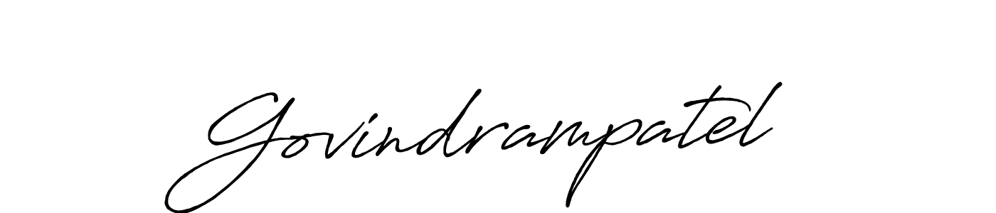 You should practise on your own different ways (Antro_Vectra_Bolder) to write your name (Govindrampatel) in signature. don't let someone else do it for you. Govindrampatel signature style 7 images and pictures png