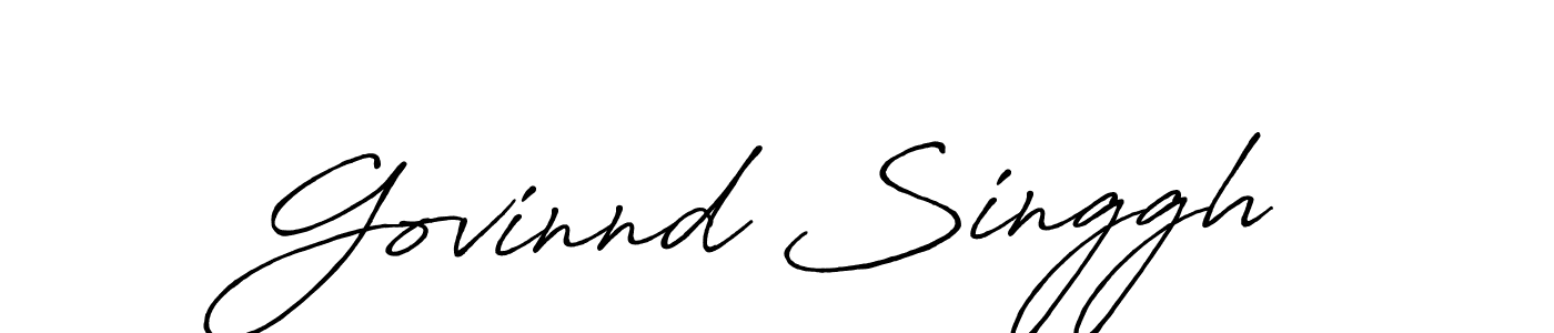 Use a signature maker to create a handwritten signature online. With this signature software, you can design (Antro_Vectra_Bolder) your own signature for name Govinnd Singgh. Govinnd Singgh signature style 7 images and pictures png