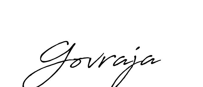How to make Govraja signature? Antro_Vectra_Bolder is a professional autograph style. Create handwritten signature for Govraja name. Govraja signature style 7 images and pictures png
