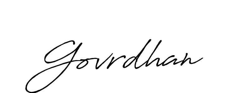 Once you've used our free online signature maker to create your best signature Antro_Vectra_Bolder style, it's time to enjoy all of the benefits that Govrdhan name signing documents. Govrdhan signature style 7 images and pictures png