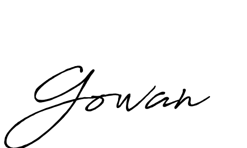 Gowan stylish signature style. Best Handwritten Sign (Antro_Vectra_Bolder) for my name. Handwritten Signature Collection Ideas for my name Gowan. Gowan signature style 7 images and pictures png