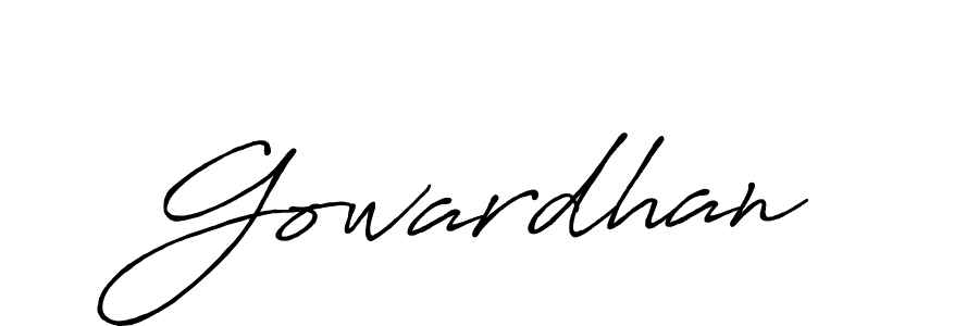 Once you've used our free online signature maker to create your best signature Antro_Vectra_Bolder style, it's time to enjoy all of the benefits that Gowardhan name signing documents. Gowardhan signature style 7 images and pictures png