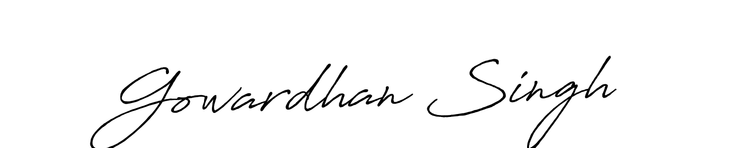 The best way (Antro_Vectra_Bolder) to make a short signature is to pick only two or three words in your name. The name Gowardhan Singh include a total of six letters. For converting this name. Gowardhan Singh signature style 7 images and pictures png