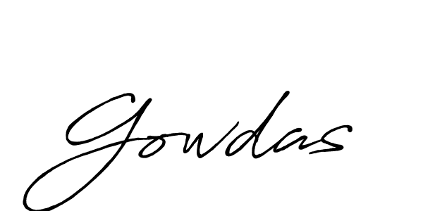 Design your own signature with our free online signature maker. With this signature software, you can create a handwritten (Antro_Vectra_Bolder) signature for name Gowdas. Gowdas signature style 7 images and pictures png