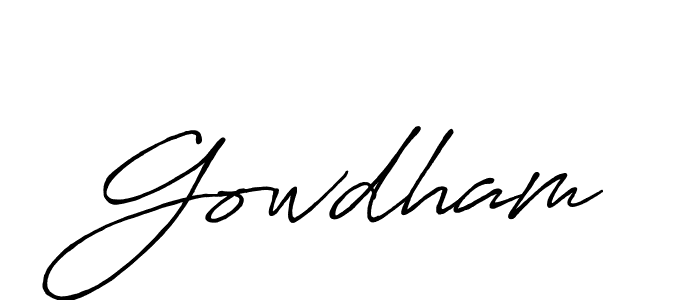 The best way (Antro_Vectra_Bolder) to make a short signature is to pick only two or three words in your name. The name Gowdham include a total of six letters. For converting this name. Gowdham signature style 7 images and pictures png