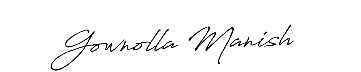 See photos of Gownolla Manish official signature by Spectra . Check more albums & portfolios. Read reviews & check more about Antro_Vectra_Bolder font. Gownolla Manish signature style 7 images and pictures png