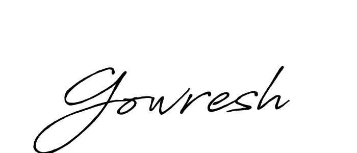 Here are the top 10 professional signature styles for the name Gowresh. These are the best autograph styles you can use for your name. Gowresh signature style 7 images and pictures png