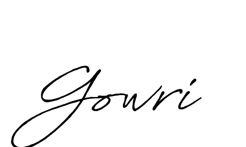 Once you've used our free online signature maker to create your best signature Antro_Vectra_Bolder style, it's time to enjoy all of the benefits that Gowri name signing documents. Gowri signature style 7 images and pictures png