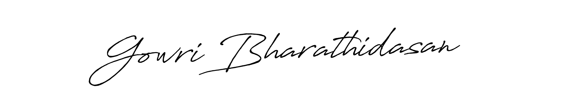 Design your own signature with our free online signature maker. With this signature software, you can create a handwritten (Antro_Vectra_Bolder) signature for name Gowri Bharathidasan. Gowri Bharathidasan signature style 7 images and pictures png