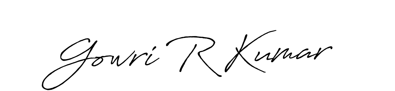 Once you've used our free online signature maker to create your best signature Antro_Vectra_Bolder style, it's time to enjoy all of the benefits that Gowri R Kumar name signing documents. Gowri R Kumar signature style 7 images and pictures png