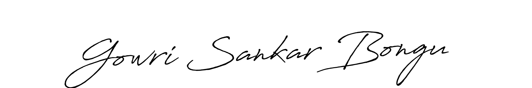 The best way (Antro_Vectra_Bolder) to make a short signature is to pick only two or three words in your name. The name Gowri Sankar Bongu include a total of six letters. For converting this name. Gowri Sankar Bongu signature style 7 images and pictures png