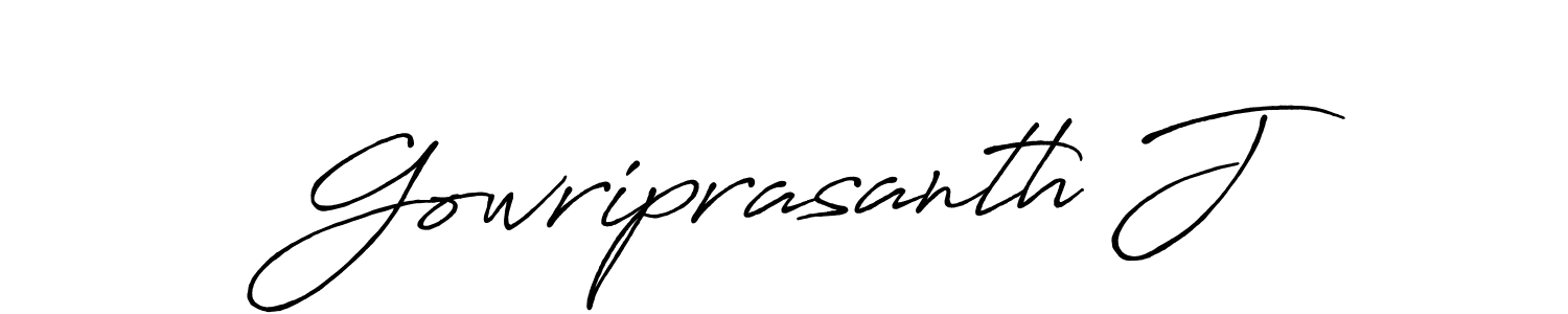 Antro_Vectra_Bolder is a professional signature style that is perfect for those who want to add a touch of class to their signature. It is also a great choice for those who want to make their signature more unique. Get Gowriprasanth J name to fancy signature for free. Gowriprasanth J signature style 7 images and pictures png