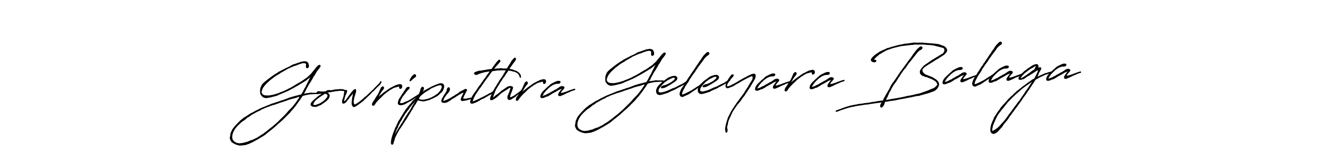 Gowriputhra Geleyara Balaga stylish signature style. Best Handwritten Sign (Antro_Vectra_Bolder) for my name. Handwritten Signature Collection Ideas for my name Gowriputhra Geleyara Balaga. Gowriputhra Geleyara Balaga signature style 7 images and pictures png