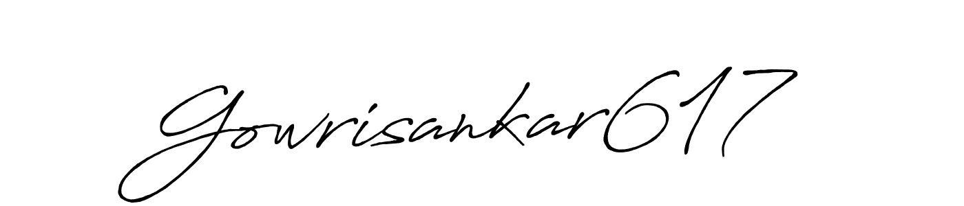 It looks lik you need a new signature style for name Gowrisankar617. Design unique handwritten (Antro_Vectra_Bolder) signature with our free signature maker in just a few clicks. Gowrisankar617 signature style 7 images and pictures png