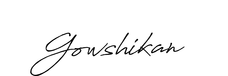 Similarly Antro_Vectra_Bolder is the best handwritten signature design. Signature creator online .You can use it as an online autograph creator for name Gowshikan. Gowshikan signature style 7 images and pictures png