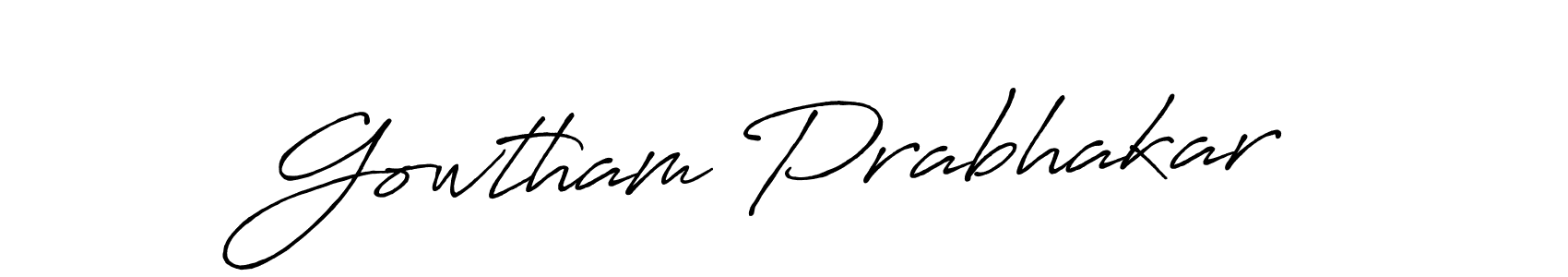 if you are searching for the best signature style for your name Gowtham Prabhakar. so please give up your signature search. here we have designed multiple signature styles  using Antro_Vectra_Bolder. Gowtham Prabhakar signature style 7 images and pictures png