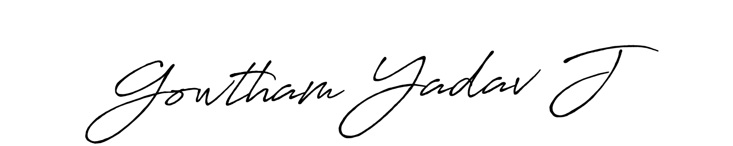 You should practise on your own different ways (Antro_Vectra_Bolder) to write your name (Gowtham Yadav J) in signature. don't let someone else do it for you. Gowtham Yadav J signature style 7 images and pictures png