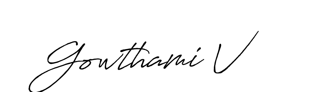 See photos of Gowthami V official signature by Spectra . Check more albums & portfolios. Read reviews & check more about Antro_Vectra_Bolder font. Gowthami V signature style 7 images and pictures png