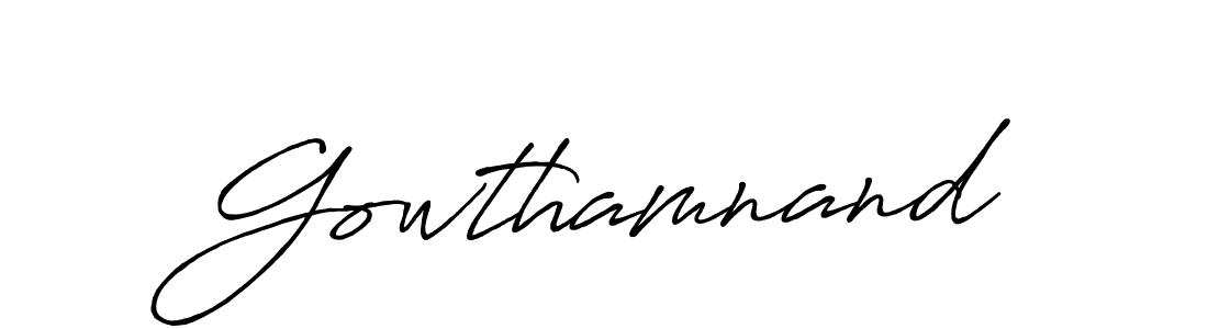Antro_Vectra_Bolder is a professional signature style that is perfect for those who want to add a touch of class to their signature. It is also a great choice for those who want to make their signature more unique. Get Gowthamnand name to fancy signature for free. Gowthamnand signature style 7 images and pictures png