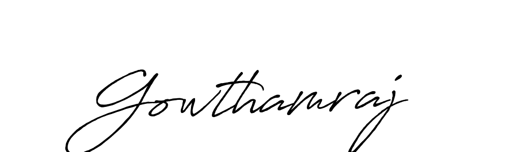 How to Draw Gowthamraj signature style? Antro_Vectra_Bolder is a latest design signature styles for name Gowthamraj. Gowthamraj signature style 7 images and pictures png