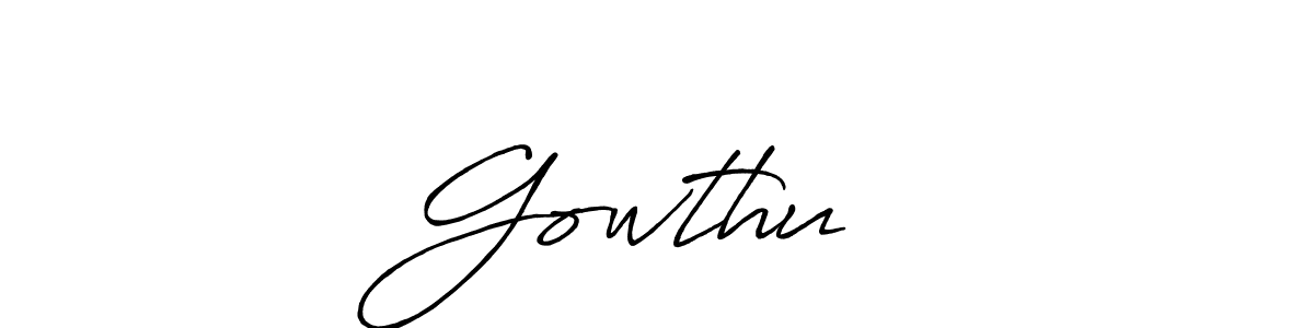 Also we have Gowthu❤️ name is the best signature style. Create professional handwritten signature collection using Antro_Vectra_Bolder autograph style. Gowthu❤️ signature style 7 images and pictures png