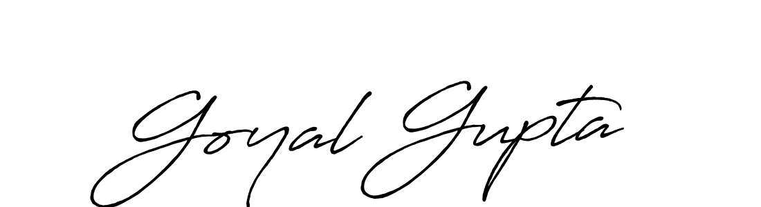 Use a signature maker to create a handwritten signature online. With this signature software, you can design (Antro_Vectra_Bolder) your own signature for name Goyal Gupta. Goyal Gupta signature style 7 images and pictures png