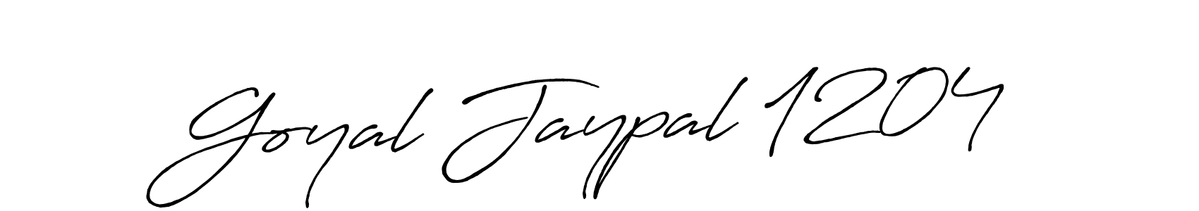 Use a signature maker to create a handwritten signature online. With this signature software, you can design (Antro_Vectra_Bolder) your own signature for name Goyal Jaypal 1204. Goyal Jaypal 1204 signature style 7 images and pictures png