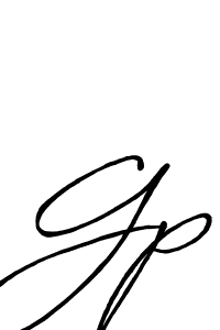 Create a beautiful signature design for name Gp. With this signature (Antro_Vectra_Bolder) fonts, you can make a handwritten signature for free. Gp signature style 7 images and pictures png