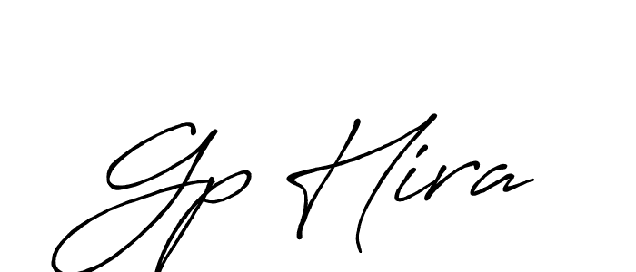 Create a beautiful signature design for name Gp Hira. With this signature (Antro_Vectra_Bolder) fonts, you can make a handwritten signature for free. Gp Hira signature style 7 images and pictures png