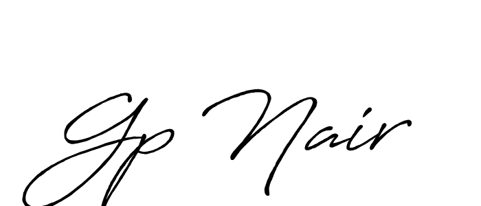 The best way (Antro_Vectra_Bolder) to make a short signature is to pick only two or three words in your name. The name Gp Nair include a total of six letters. For converting this name. Gp Nair signature style 7 images and pictures png