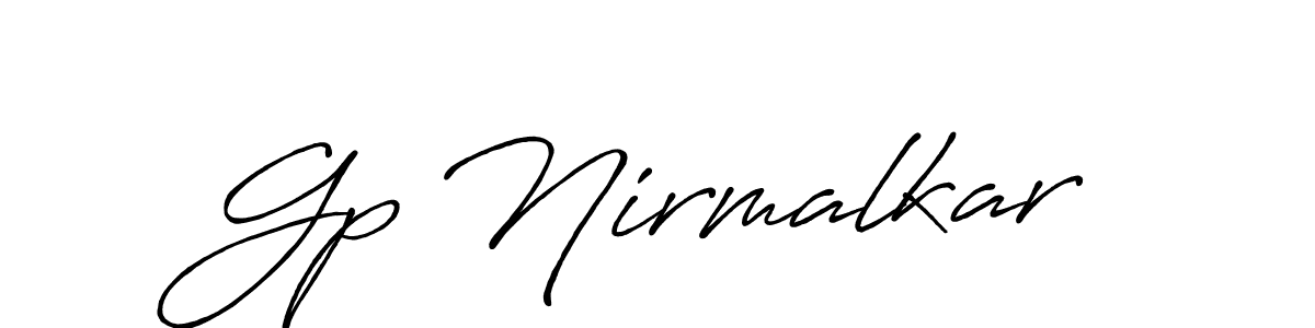 It looks lik you need a new signature style for name Gp Nirmalkar. Design unique handwritten (Antro_Vectra_Bolder) signature with our free signature maker in just a few clicks. Gp Nirmalkar signature style 7 images and pictures png