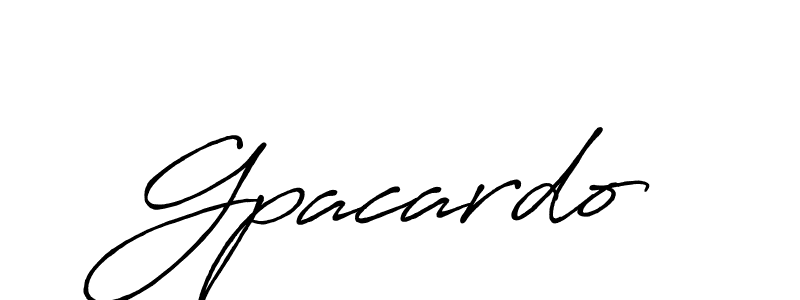 Similarly Antro_Vectra_Bolder is the best handwritten signature design. Signature creator online .You can use it as an online autograph creator for name Gpacardo. Gpacardo signature style 7 images and pictures png