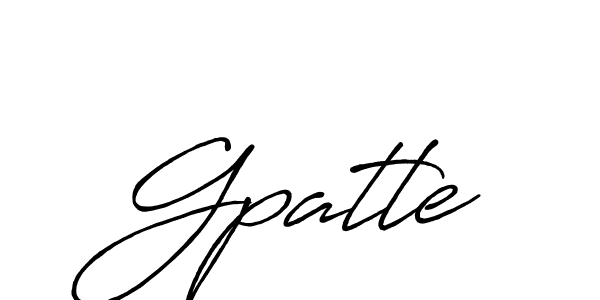 Create a beautiful signature design for name Gpatle. With this signature (Antro_Vectra_Bolder) fonts, you can make a handwritten signature for free. Gpatle signature style 7 images and pictures png