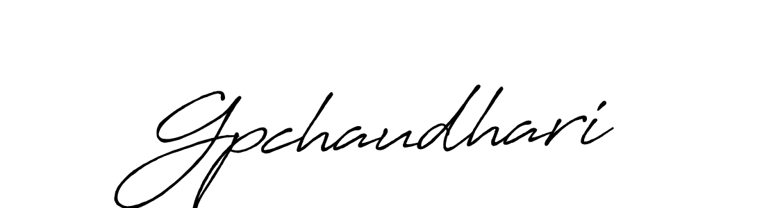Also You can easily find your signature by using the search form. We will create Gpchaudhari name handwritten signature images for you free of cost using Antro_Vectra_Bolder sign style. Gpchaudhari signature style 7 images and pictures png
